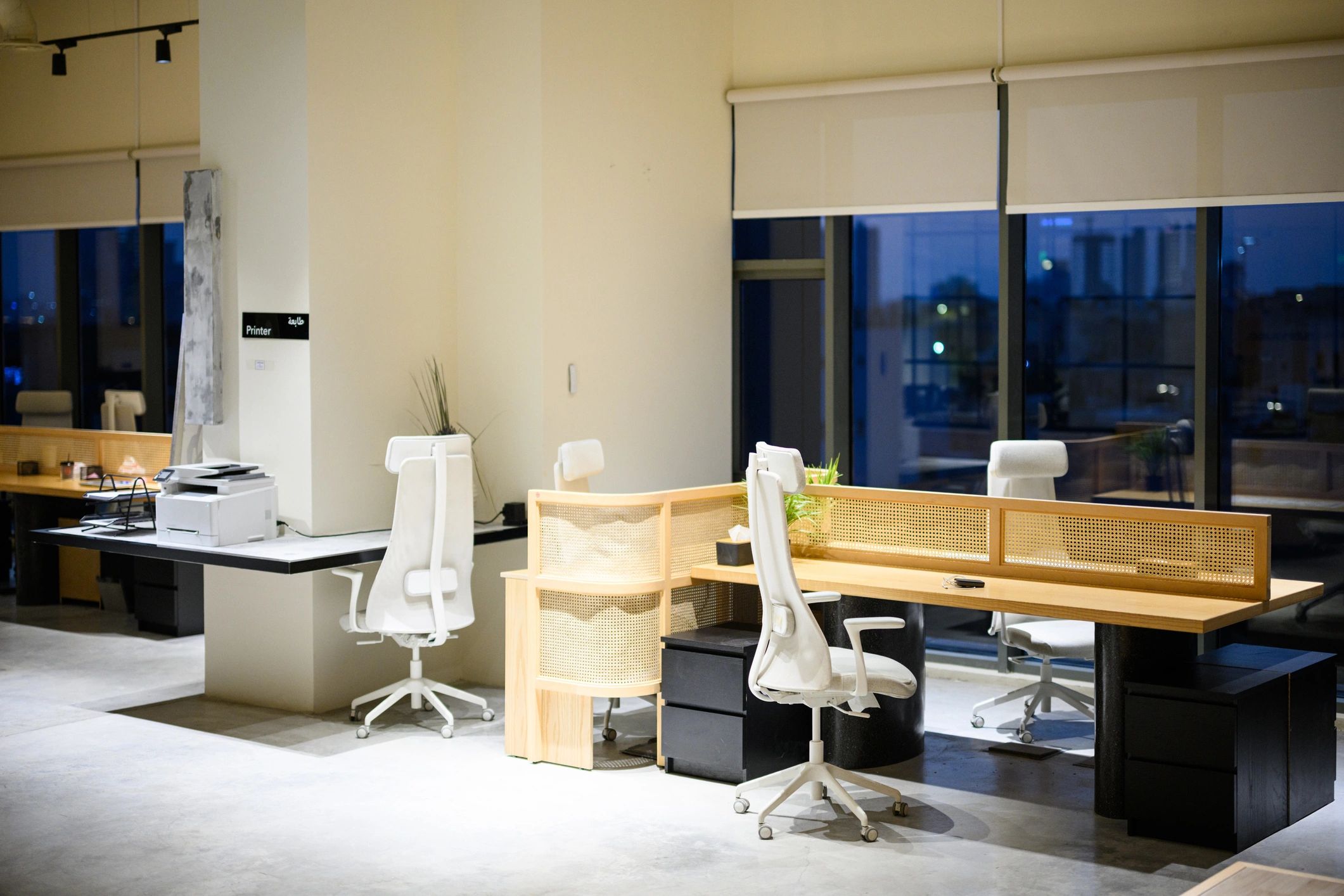 Modern corporate workspace interior